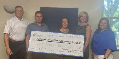 NOVA Receives $1000 Check from Franconia Insurance & Financial Services